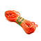 Polyester Rattail Satin Cord, for Chinese Knotting, Round, Coral, 3mm, about 10.94 Yards(10m)/Bundle