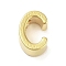 304 Stainless Steel Pendants, Real 24K Gold Plated, Letter C, 8x5.5x4mm, Hole: 1.6mm