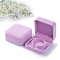 Velvet Bracelet Box, Square Jewelry Box, Violet, 9x9x4cm