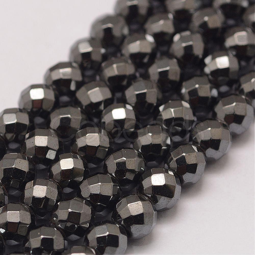 Cheap Grade AA Magnetic Synthetic Hematite Bead Strands Online Store ...