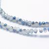 Electroplate Glass Beads Strands EGLA-J144-HP-C05-3