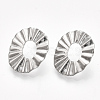 Non-Tarnish 304 Stainless Steel Stud Earring Findings STAS-S079-46B-2