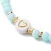 Glass Beads Stretch Bracelets Sets BJEW-JB06575-03-8