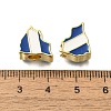 Rack Plating Brass Enamel European Beads KK-M079-05G-3