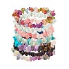 7Pcs 7 Styles Unisex Chip Natural & Synthetic Gemstone Beaded Stretch Bracelets Sets BJEW-SZ0001-27-1