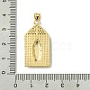 Real 18K Gold Plated Brass Micro Pave Clear Cubic Zirconia Pendants KK-H472-36A-G-3