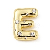 Brass Micro Pave Clear Cubic Zirconia Pendants KK-E093-04G-E-1