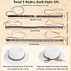 CRASPIRE 3Pcs 3 Styles Crystal Rhinestone Southwestern Cowboy Hat Belt DIY-CP0009-17A-2