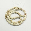 Frosted Round Natural Magnesite Beads Strands X-G-I168-07-10mm-2