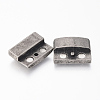 304 Stainless Steel Magnetic Clasps with Glue-in Ends STAS-F130-47AS-2