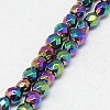 Electroplate Non-magnetic Synthetic Hematite Beads Strands G-J169B-2mm-05-3