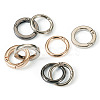 Beadthoven 24Pcs 6 Styles Zinc Alloy Spring Gate Rings FIND-BT0001-25-14