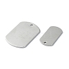 Non-Tarnish 201 Stainless Steel Stamping Blank Tag Pendants STAS-C097-43P-2