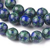 Assembled Synthetic Lapis lazuli and Malachite Beads Strands G-L528-03B-2