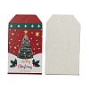 Rectangle Christmas Theme Kraft Paper Cord Display Cards CDIS-K003-02B-3
