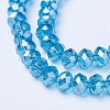 Electroplate Glass Beads Strands EGLA-A034-T8mm-A13-3