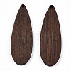 Natural Wenge Wood Big Pendants WOOD-T023-73-2