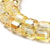 Electroplate Glass Beads Strands EGLA-D030-19G-3