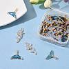 50Pcs 2 Style Alloy Enamel Pendants X1-ENAM-LS0001-10LG-6