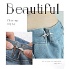 DELORIGIN 8Pcs 4 Style 4 Pointed Star & Bear Alloy Adjustable Jean Button Pins AJEW-DR0001-33-8