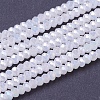 Electroplate Glass Beads Strands EGLA-R048-2mm-36-2