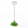 Diamond Shape Glass Name Card Holder DJEW-F009-A03-1