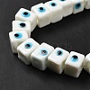 Handmade Evil Eye Lampwork Beads Strands LAMP-G154-04D-4