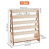 5-Tier Assembled Wood Earring Display Stands EDIS-WH0029-42A-2