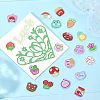 CHGCRAFT 80Pcs 20 Style Printed Acrylic Cabochons OACR-CA0001-19-4