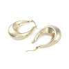 Brass Hoop Earrings EJEW-B046-06G-2