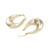 Brass Hoop Earrings EJEW-B046-06G-2