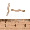 Ion Plating(IP) 304 Stainless Steel Links Connector Charms STAS-Q323-08RG-3