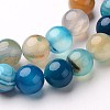 Natural Striped Agate/Banded Agate Beads Strands X-G-D845-01E-10mm-3