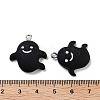 Halloween Theme Opaque Resin Pendants RESI-N039-87-3