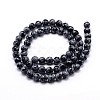Natural Snowflake Obsidian Round Bead Strands X-G-J303-09-4mm-2