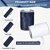 BENECREAT 2 Rolls 2 Styles Polyester Satin Ribbons OCOR-BC0006-12-2