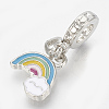 Alloy Enamel European Dangle Charms X-MPDL-Q209-085P-1