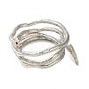 Adjustable Iron Snake Wrap Bangles BJEW-U004-03B-P-2