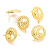 Brass Stud Earring Findings KK-G398-13G-1
