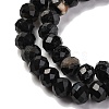 Natural Black Tourmaline Beads Strands G-K380-A06-01-4