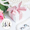 Gemstone with ABS Plastic Imitation Pearl Beaded Keychain with Star/Heart/Sun/Butterfly Alloy Pendants KEYC-PH01516-01-7