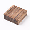 Square Wooden Pieces for Wood Jewelry Ring Making WOOD-WH0101-29A-2