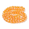 Electroplate Transparent Glass Beads Strands EGLA-I018-AB01-2