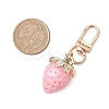 Acrylic Strawberry Pendant Decorations HJEW-JM02392-3