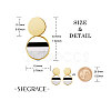 SHEGRACE Brass Stud Earrings JE731A-2