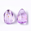 Transparent Spray Painted Glass Charms GLAA-T016-36-H03-3