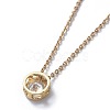 Brass Micro Pave Cubic Zirconia Pendant Necklaces NJEW-JN02426-3