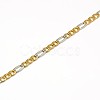 304 Stainless Steel Figaro Chain Necklace Making STAS-A028-N023-3