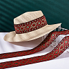 7M Ethnic Style Embroidery Polyester Ribbons OCOR-WH0020-17-2