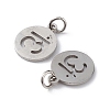 304 Stainless Steel Charms STAS-Q201-T451P-2